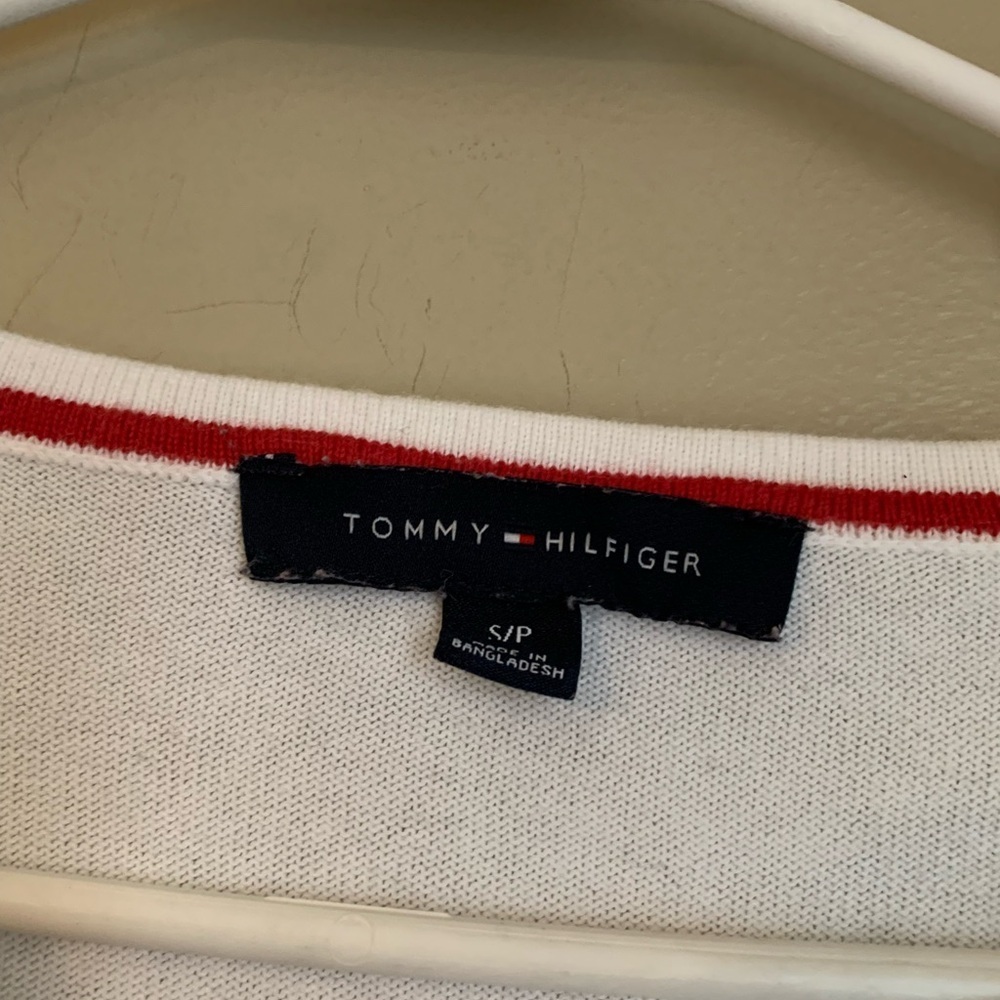 Tommy Hilfiger Light Weight sweater shirt classic flag 4th of july americana y2k - Picture 8 of 9